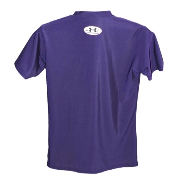 Under Armour Purple Athletic Shirt YLG - Picture 2 of 3